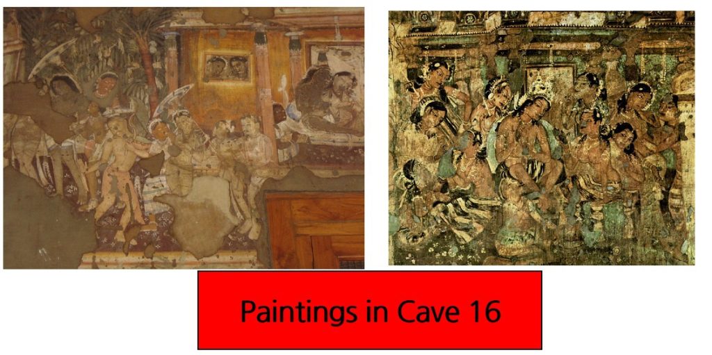 Paintings in Cave 16 