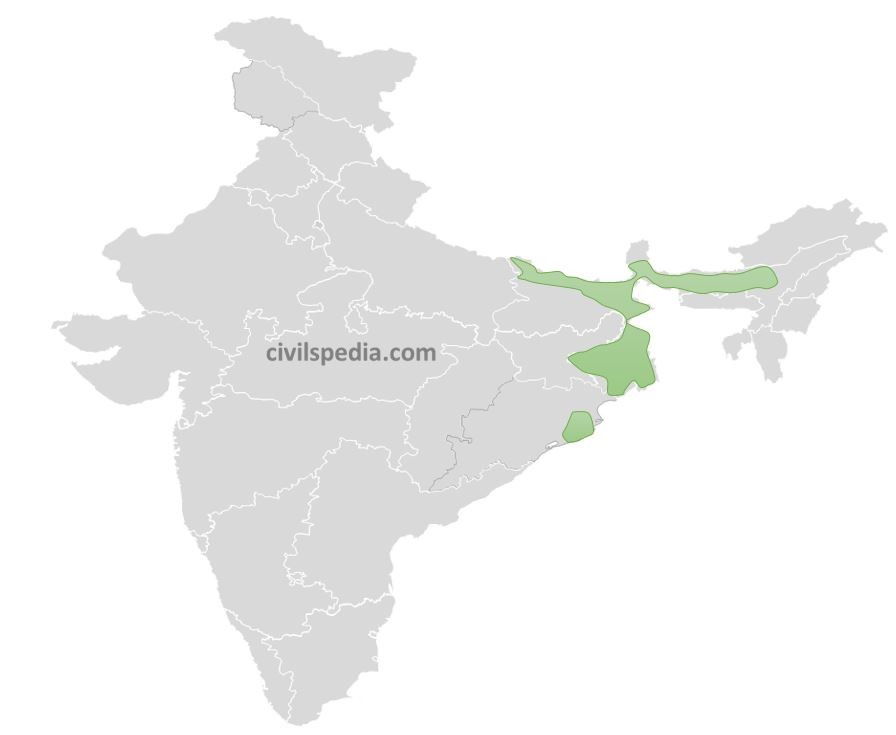 Jute Growing Areas in India