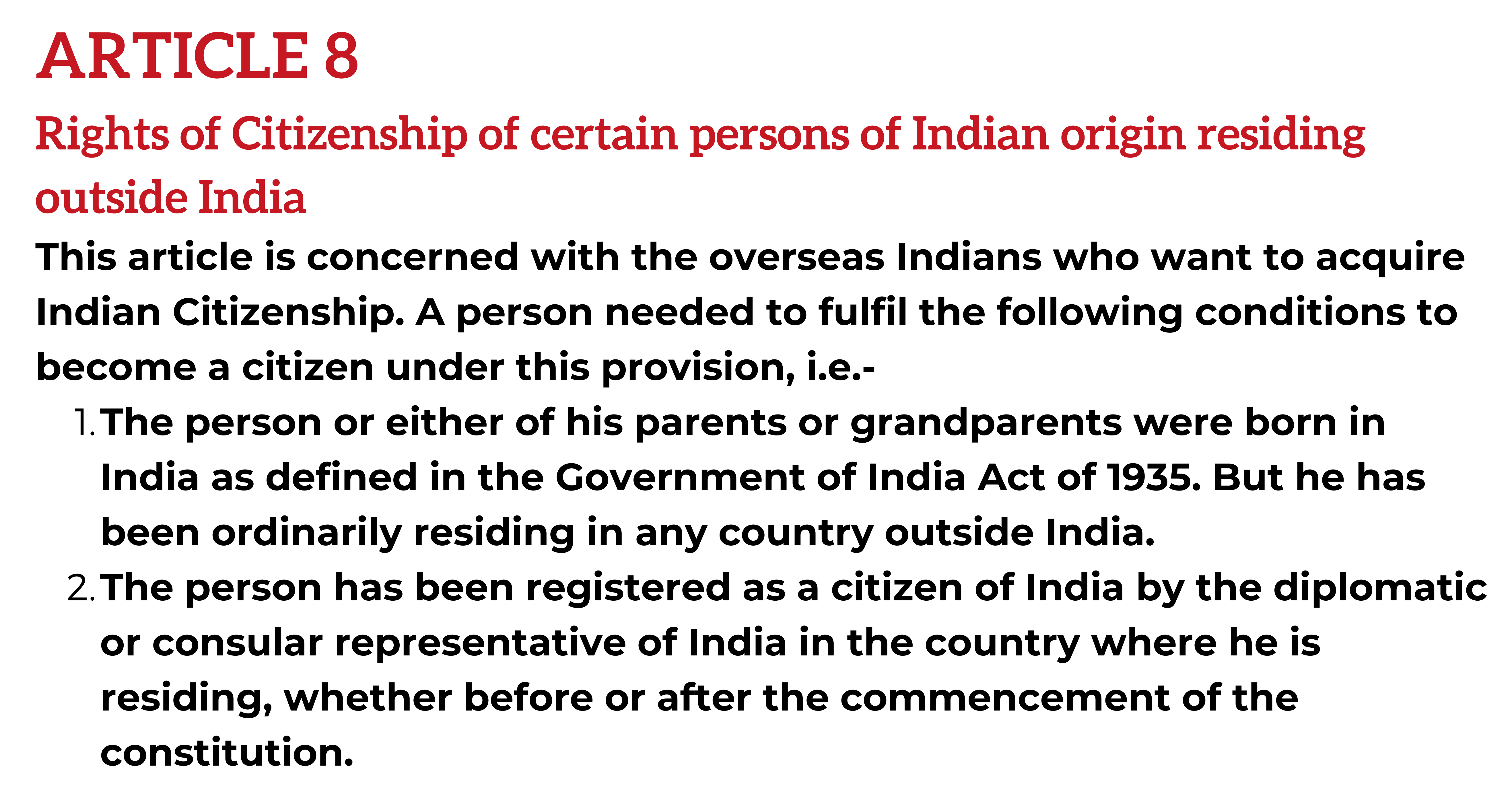 Article 8 of Indian Constitution